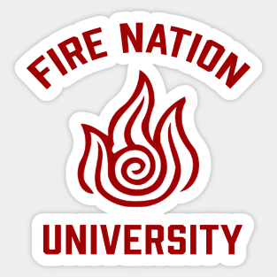 Fire Nation University Sticker